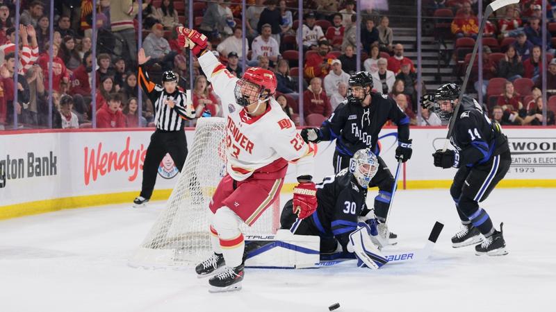 Pohlkamp and Geisel Lead No. 5 Denver to Home-Opening Victory
