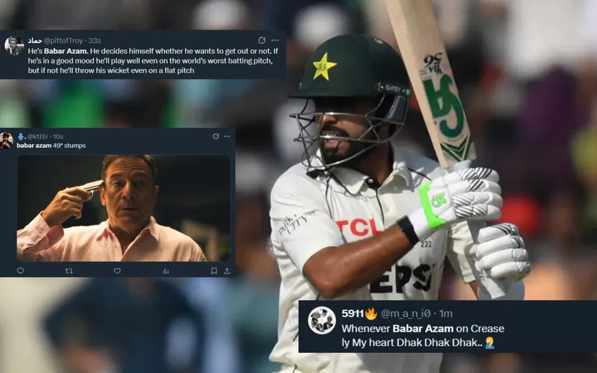“No more trolling”: Netizens hail Babar Azam after gritty 49* saves Pakistan’s face