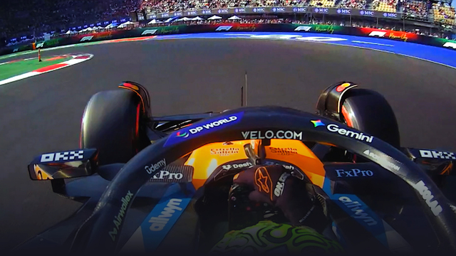 Ride onboard with Lando Norris for his stunning pole lap in Mexico City Grand Prix Qualifying