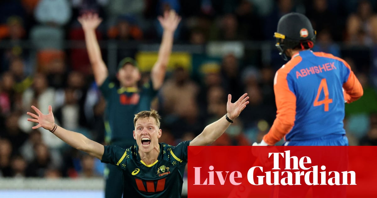 Australia v India: first men’s Twenty20 international – live | Australia cricket team