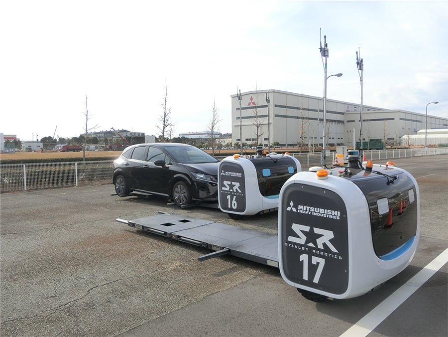 MHI-MS to Conduct Demonstration Testing of Vehicle Transport Robots at Nakagusuku Port in Okinawa– Project to Realize “People- and Earth-Friendly Vehicle Transport” that Eases Workloads in Harsh Working Conditions and Curbs CO₂ Emissions —