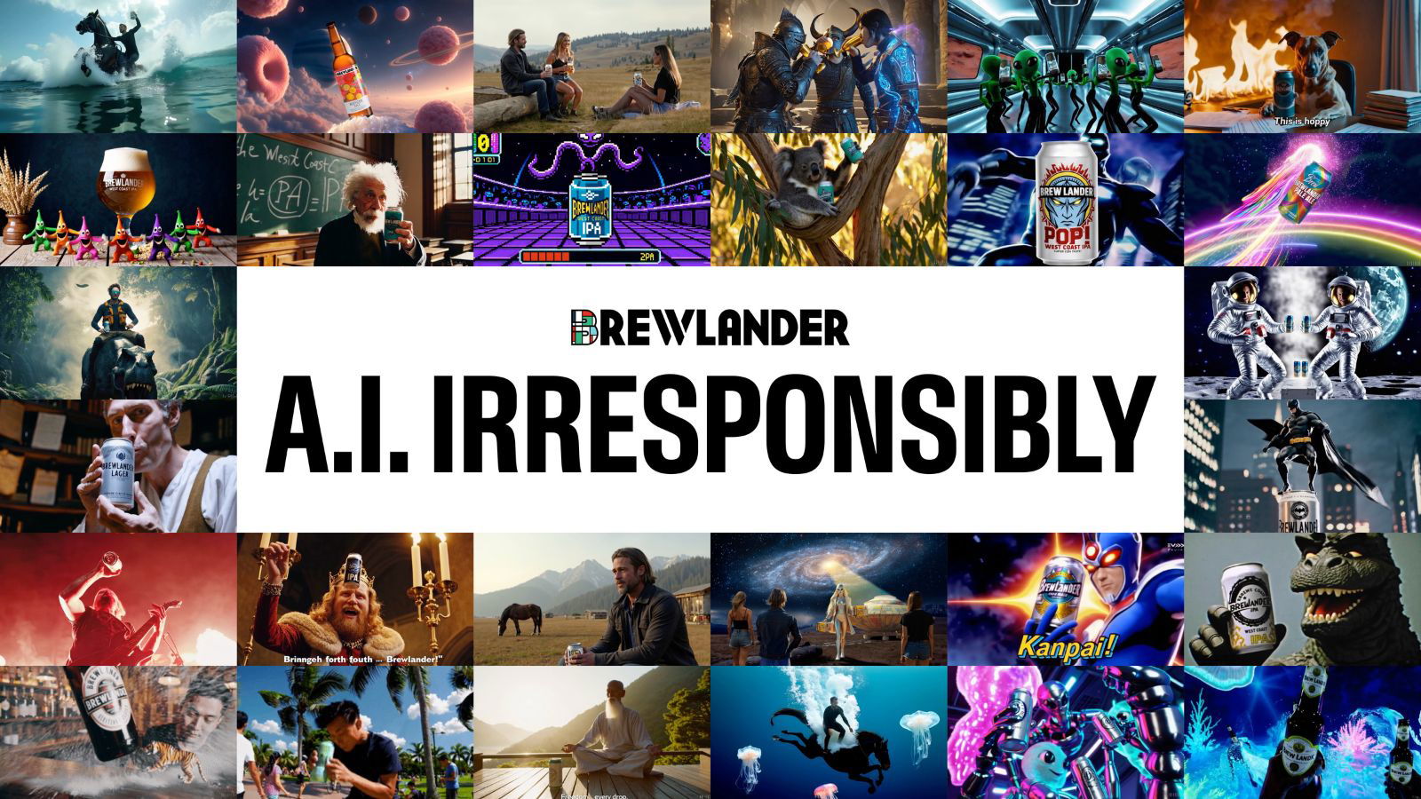 Brewlander lets fans direct their own beer ads with AI prompts