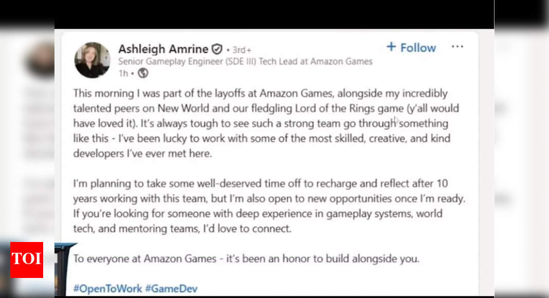 Amazon’s ‘The Lord of the Rings’ MMO is Dead, laid off employee reveals in LinkedIn post
