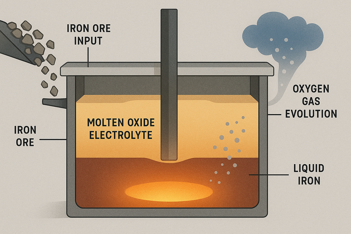Molten Oxide Electrolysis and the Economics of Electrified Steel | by Michael Barnard | The Future is Electric | Oct, 2025