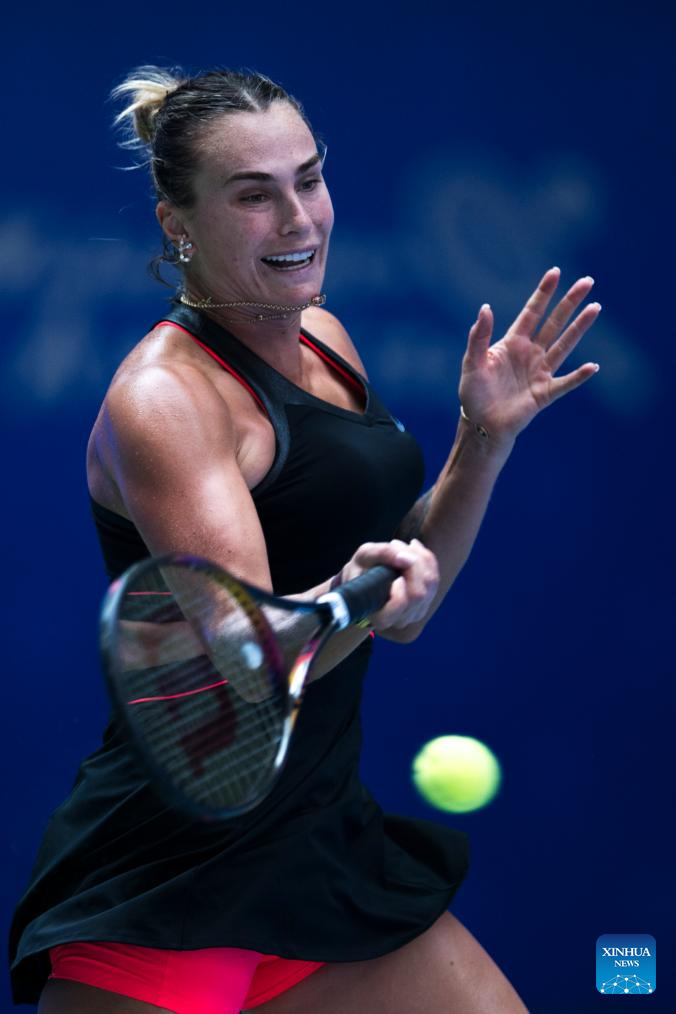 Highlights of Wuhan Open tennis tournament on Oct. 10-Xinhua