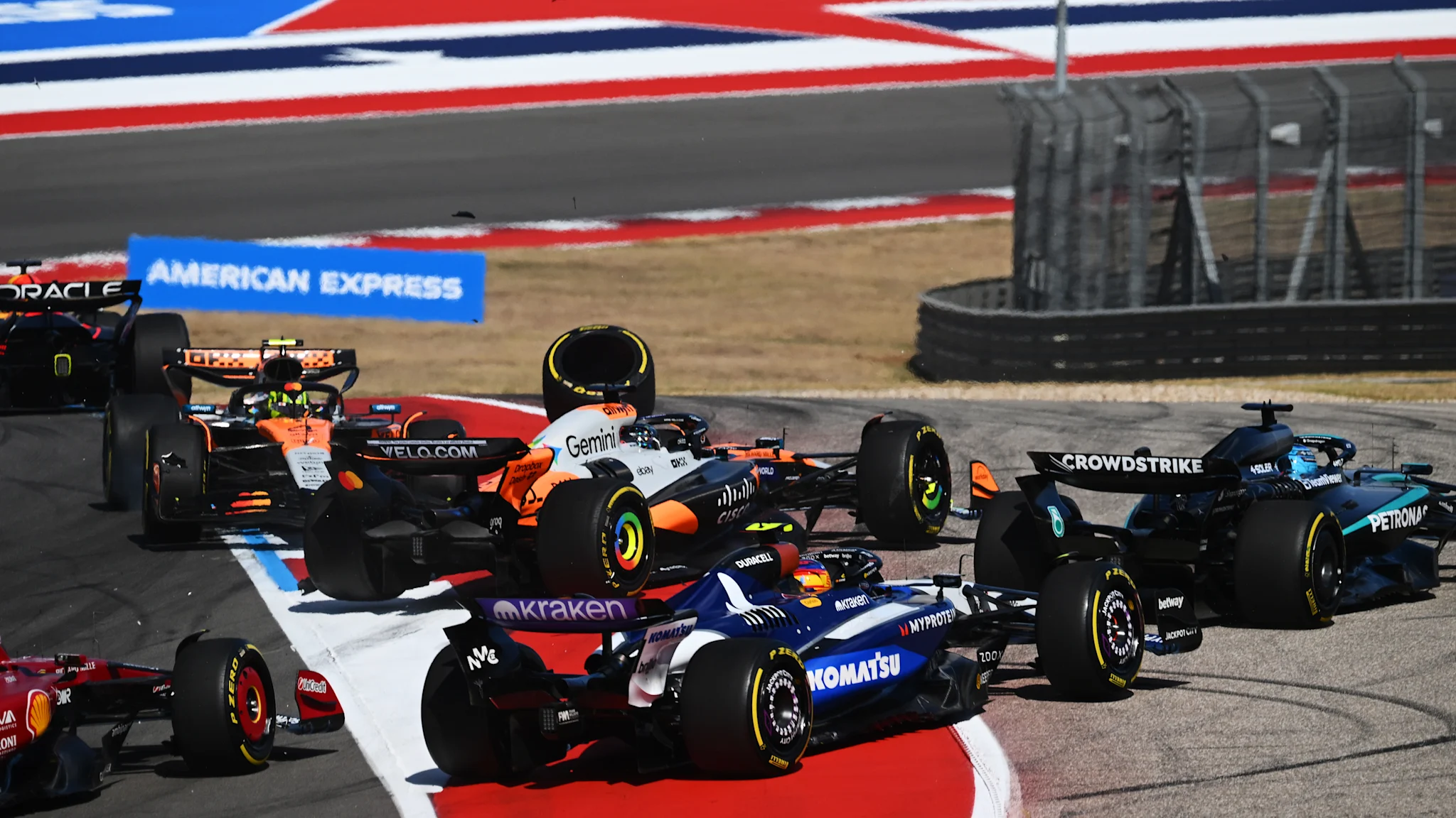 Relive Max Verstappen’s Austin Sprint victory as both McLarens retire
