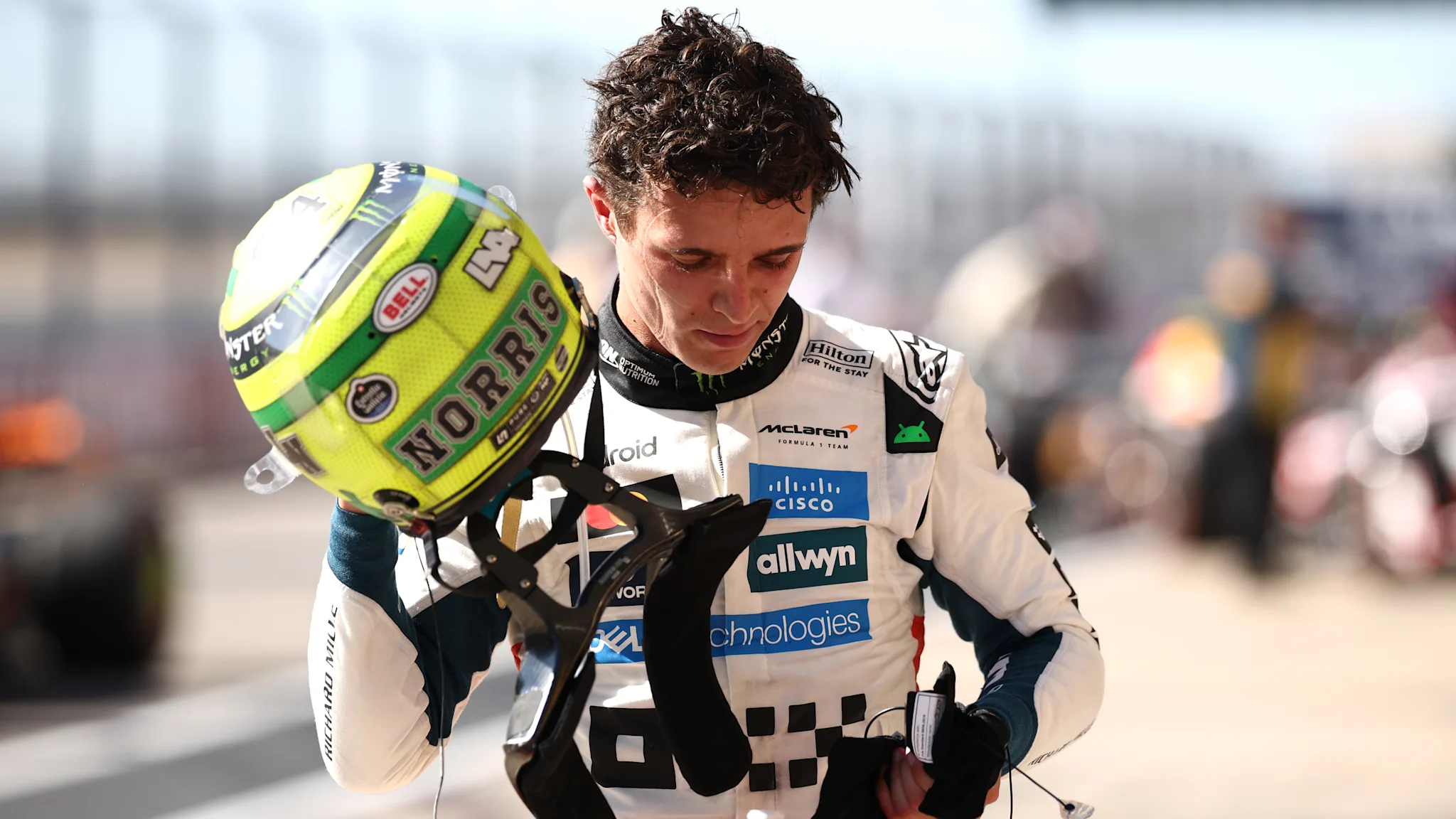 Lando Norris admits ‘we did everything we could’ in US GP as he reflects on ‘tough’ battle with Charles Leclerc