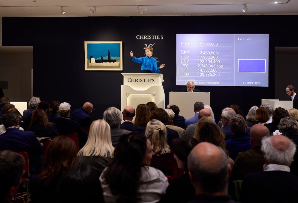 Rare 14-Foot Yves Klein Painting Sells for $21.4 M. at Christie’s Paris