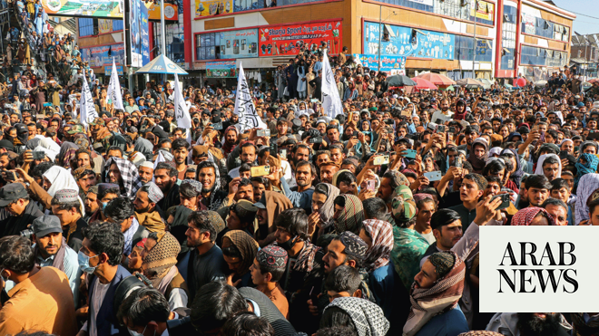 Afghans rally to support Taliban after Pakistan border clash, tensions soar