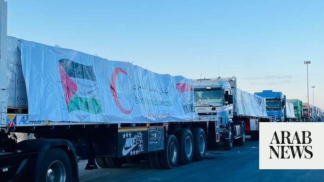 Egypt sends 400 shipments of aid to Gaza as ceasefire holds