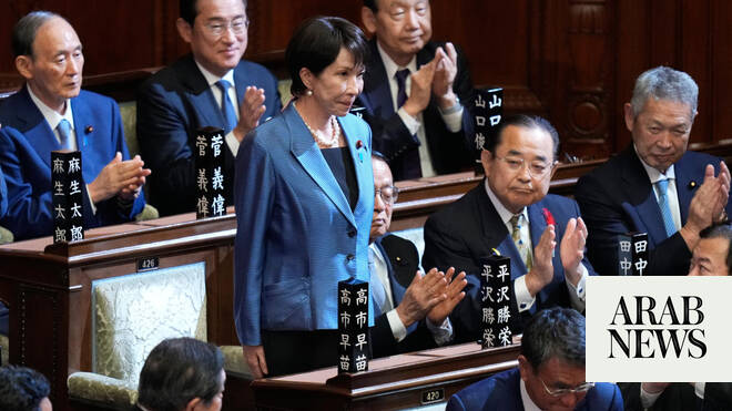 Japan’s parliament elects Sanae Takaichi as nation’s first female prime minister