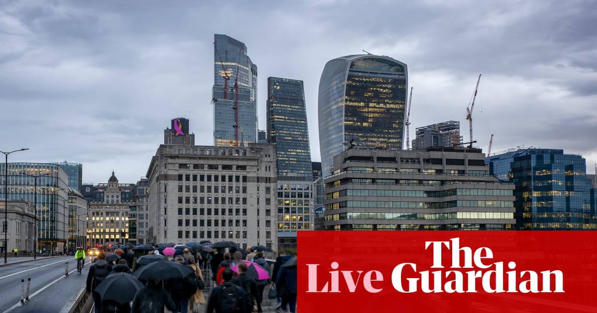 UK borrowing rises faster than forecast in first half of tax year; Amazon Web Services outage ‘resolved’ – business live | Business