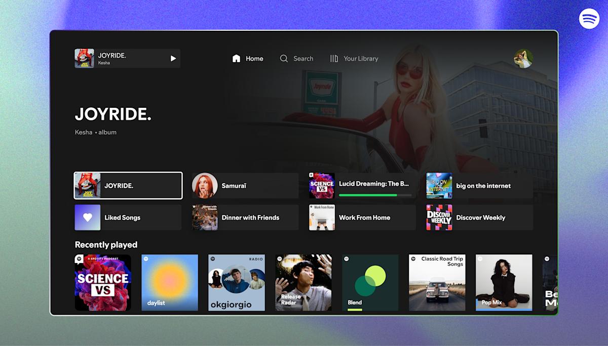 Spotify’s redesigned tvOS app brings podcast and music videos to Apple TV