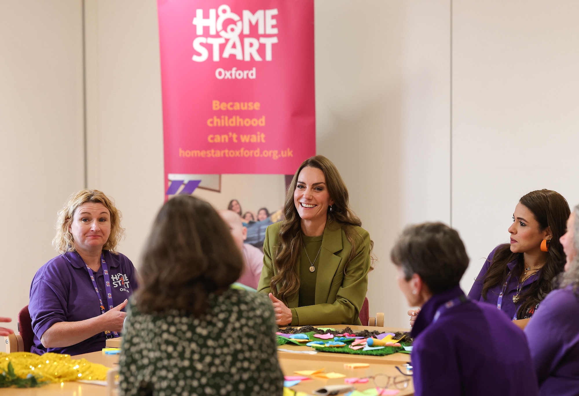 The Princess of Wales visits Home-start Oxford to see Royal Foundation Centre for Early Childhood animations in action