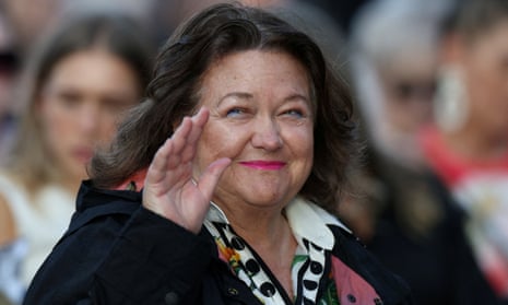 Gina Rinehart, pictured here in April in Sydney.