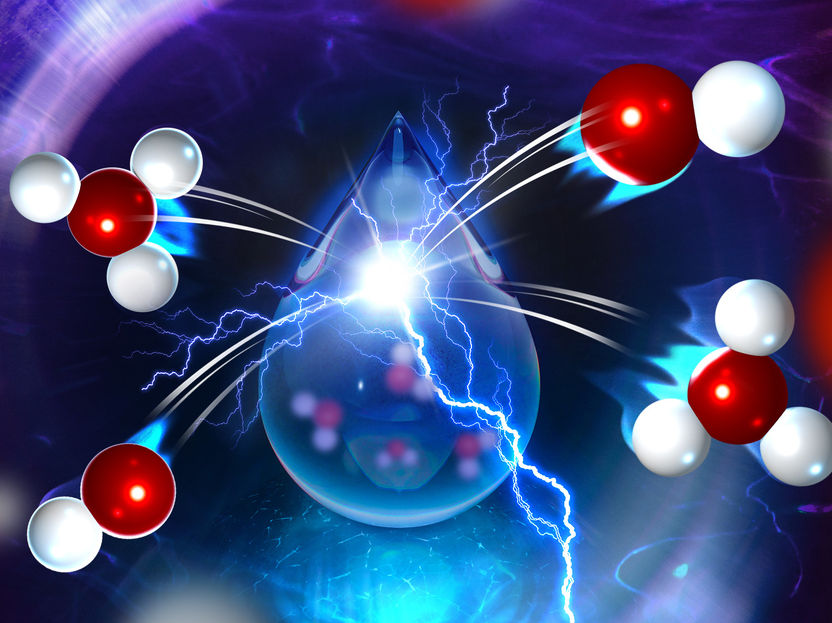 Splitting water: How order and disorder direct chemical reactivity