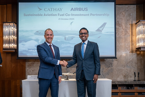 Airbus Cathay SAF co-investment SAF partnership