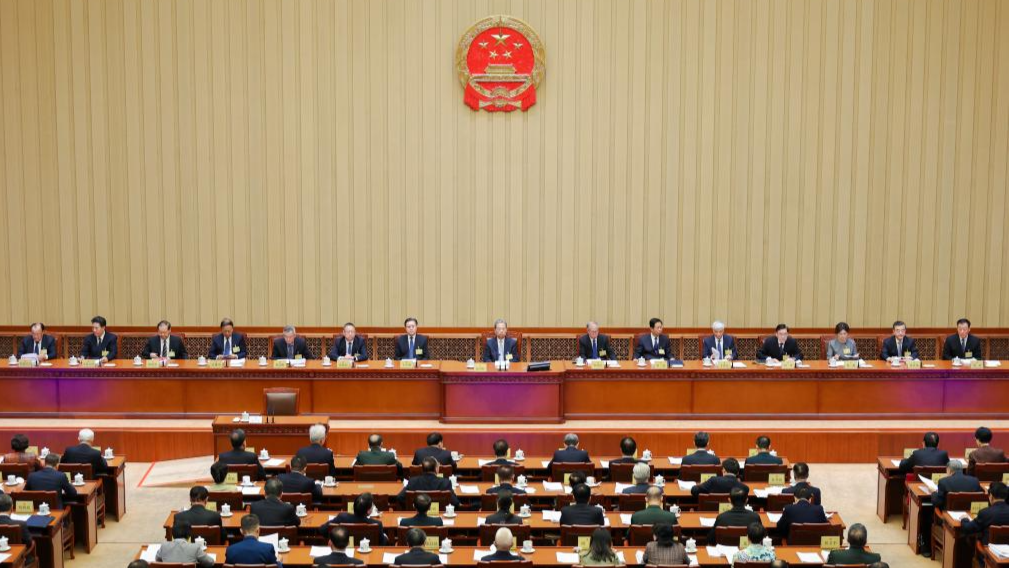 Chinese legislators hear reports at NPC standing committee session