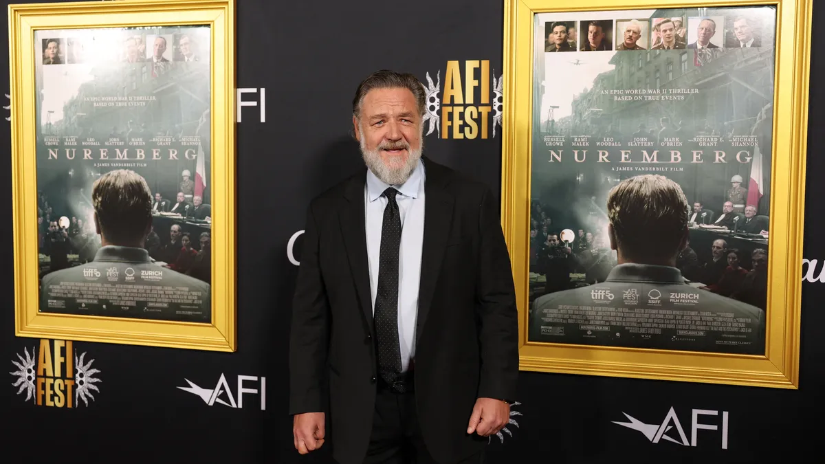 Russell Crowe, Rami Malek talk evil at ‘Nuremberg’ AFI Fest premiere