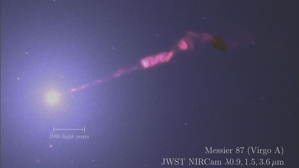 James Webb telescope finds something ‘very exciting’ shooting out of first black hole ever imaged