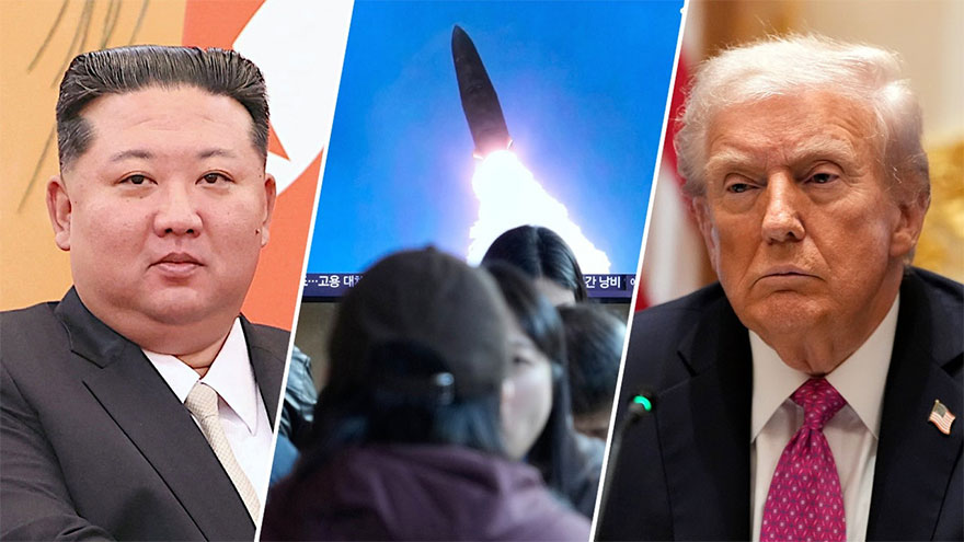 North Korea announces missile test hours before Trump due in South