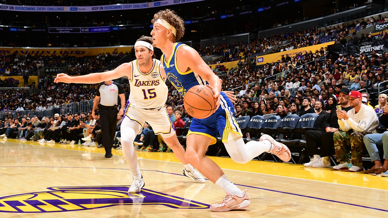 Brandin Podziemski Scores Game-High 23 Points as Warriors Fall to Lakers in Preseason Matchup – NBA