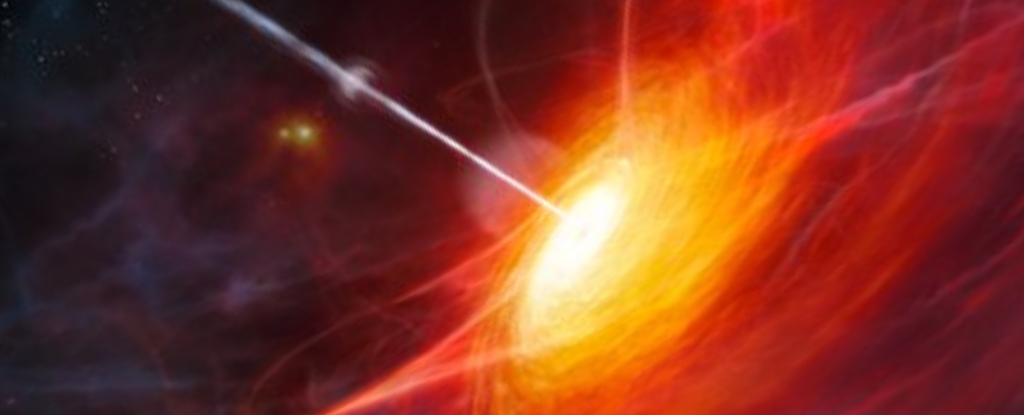 Blazing Outflow Shrinks Mass of Universe’s Brightest Quasar by 10x : ScienceAlert