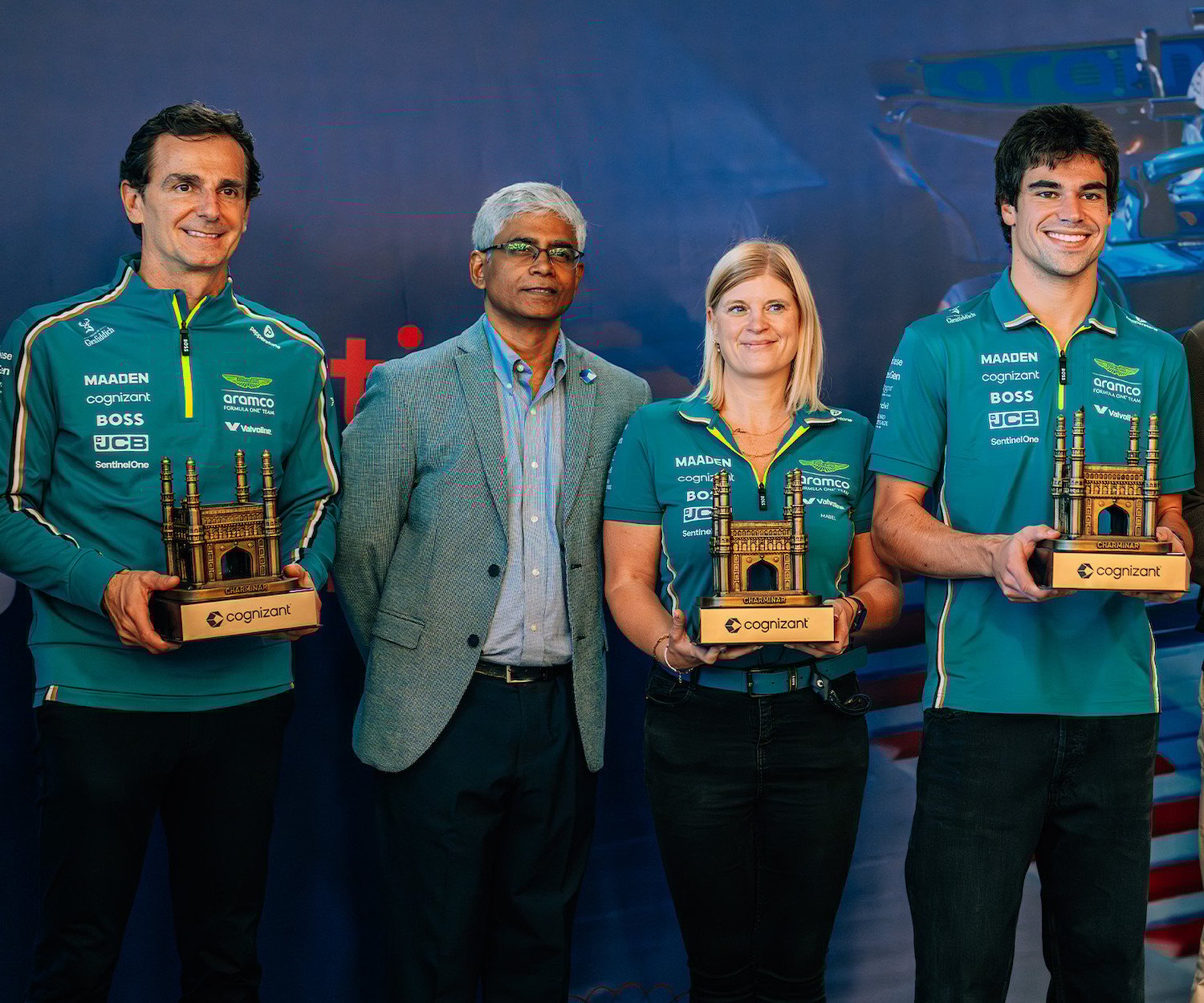 Lance Stroll and Pedro de la Rosa visit Cognizant’s Hyderabad campus