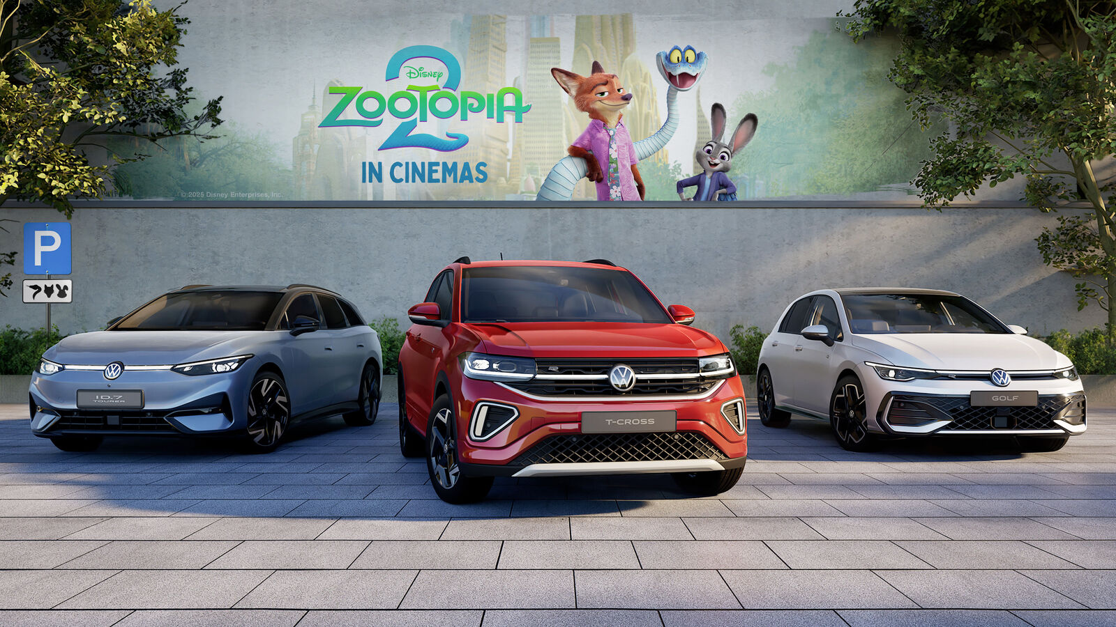Global collaboration between Volkswagen and Walt Disney Animation Studios for the release of “Zootopia 2” in theaters