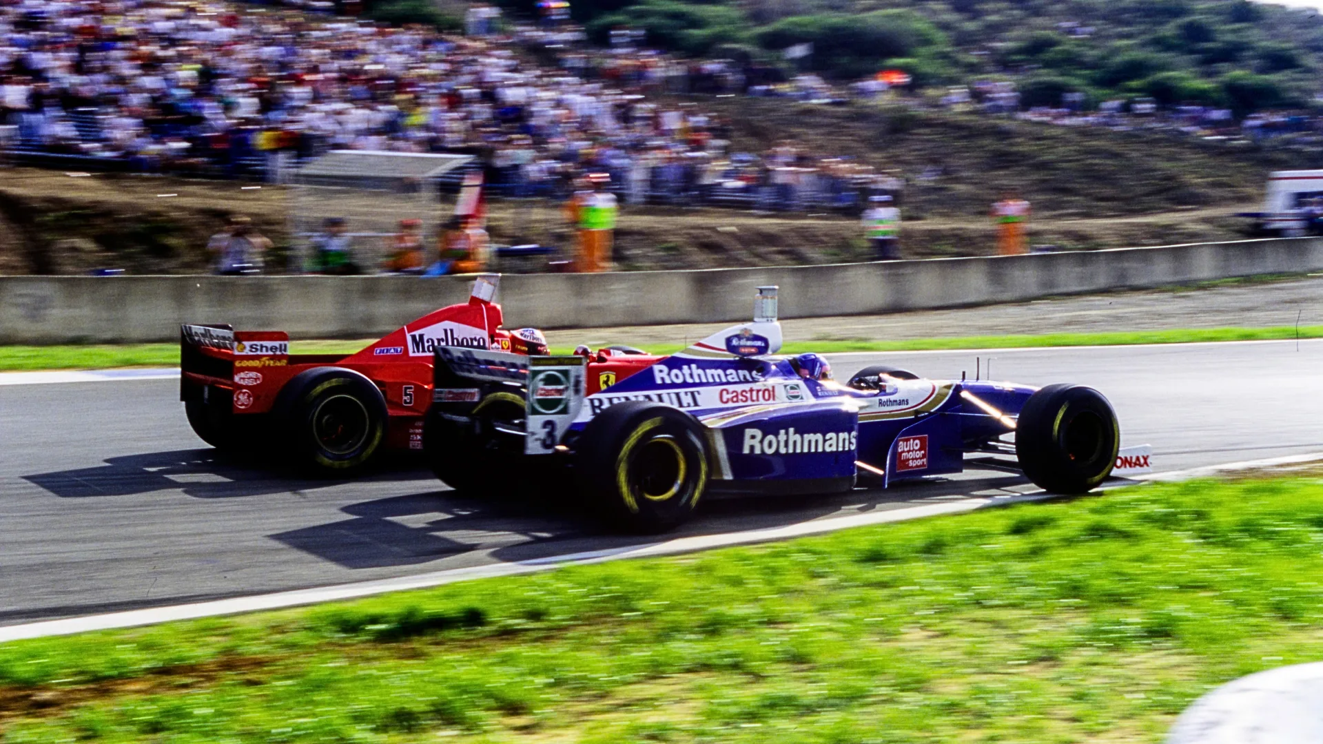 Jacques Villeneuve claims the title after infamous collision with Michael Schumacher – 1997 European Grand Prix