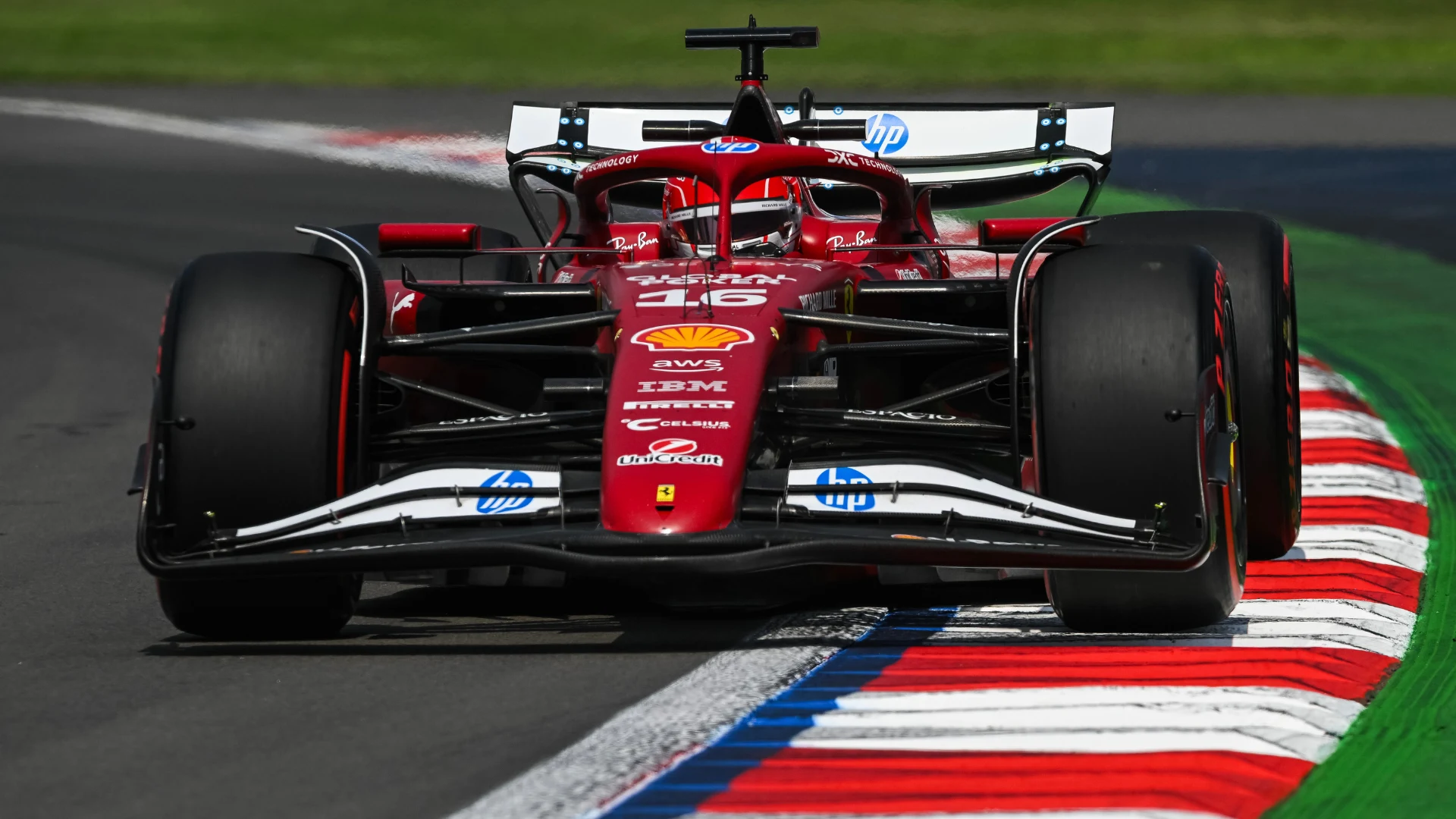 Charles Leclerc heads Kimi Antonelli and Nico Hulkenberg in opening practice