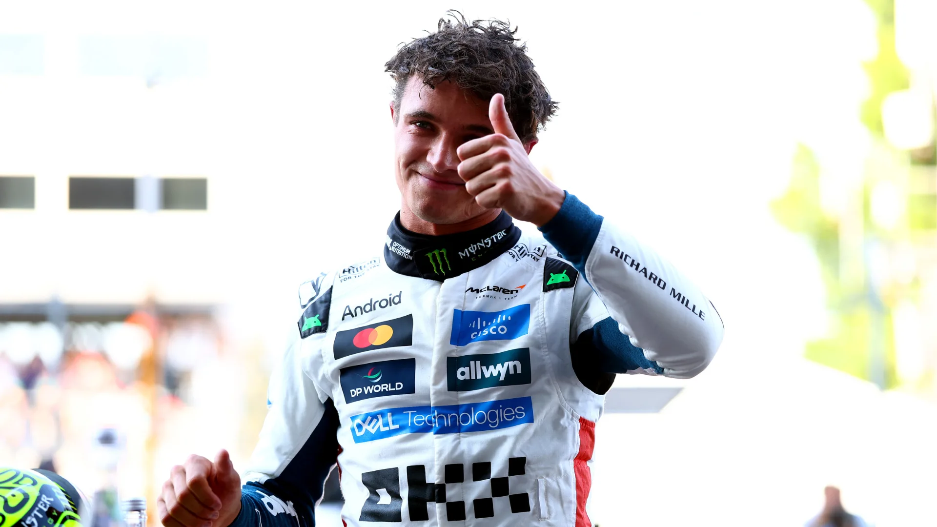 Lando Norris charges to pole position in Mexico ahead of Charles Leclerc and Lewis Hamilton