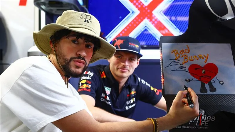 How Formula 1 became pop music’s fastest obsession – Bad Bunny, Taylor Swift, Charlie XCX, George Harrison, Robbie Williams