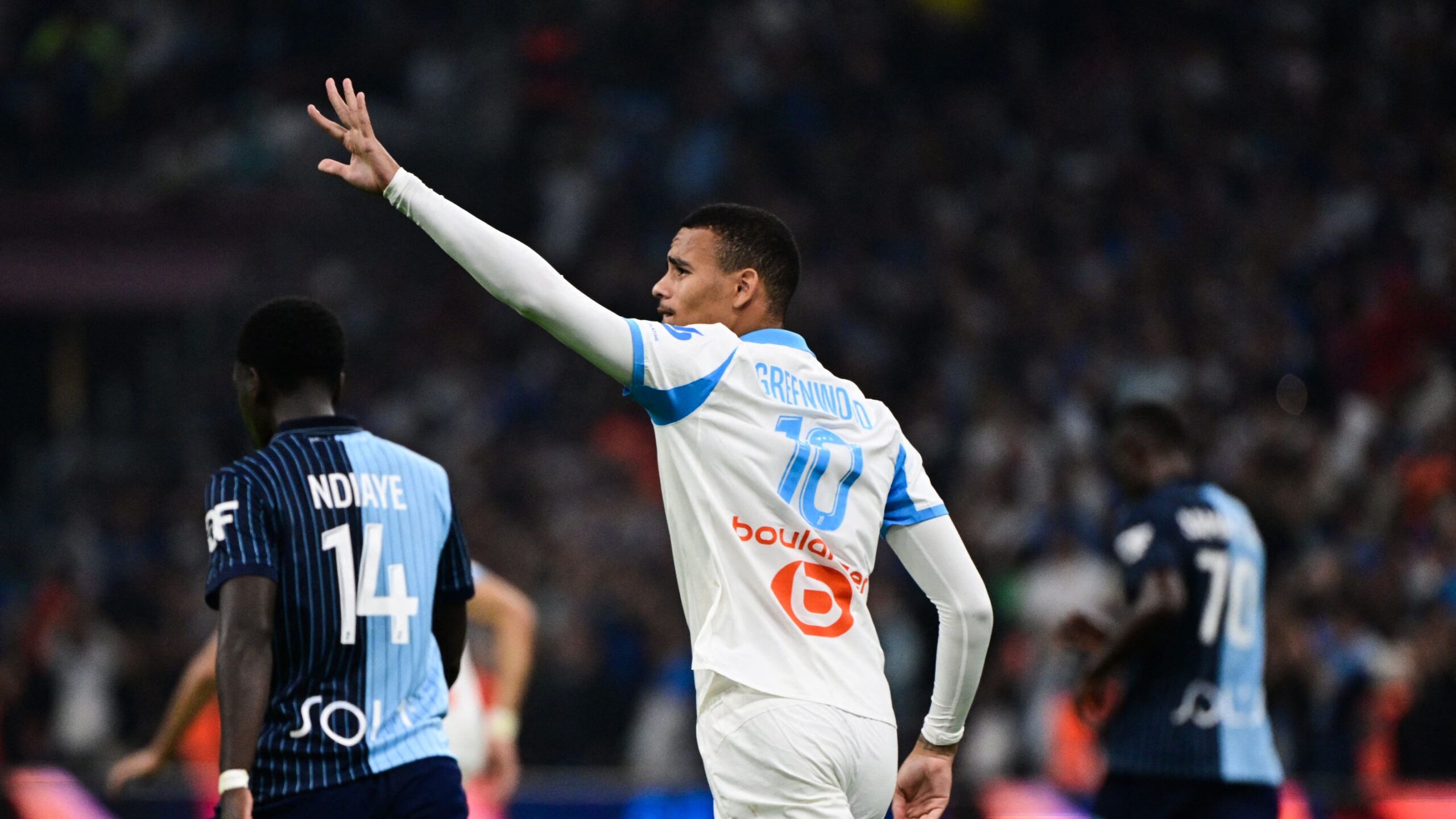 Mason Greenwood scores four goals as Marseille come from behind to beat Le Havre and move top of Ligue 1 above PSG
