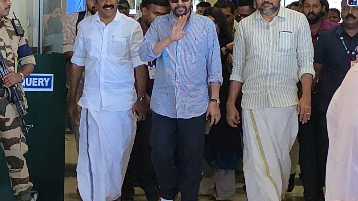 Fans cheer as actor Mammootty is back in Kochi after eight months