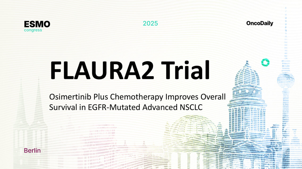 FLAURA2 Trial: Osimertinib Plus Chemotherapy Improves Overall Survival Across Prognostic Subgroups in EGFR-Mutated Advanced NSCLC — Presented at ESMO 2025