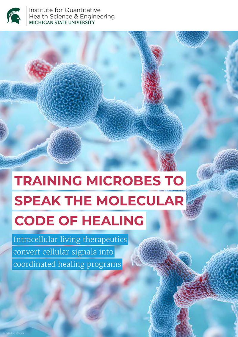 Training microbes to speak the molecular code of healing