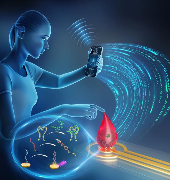 Cell Signaling-Inspired DNA Sensor Enables Molecular Detection from Single Blood Drop