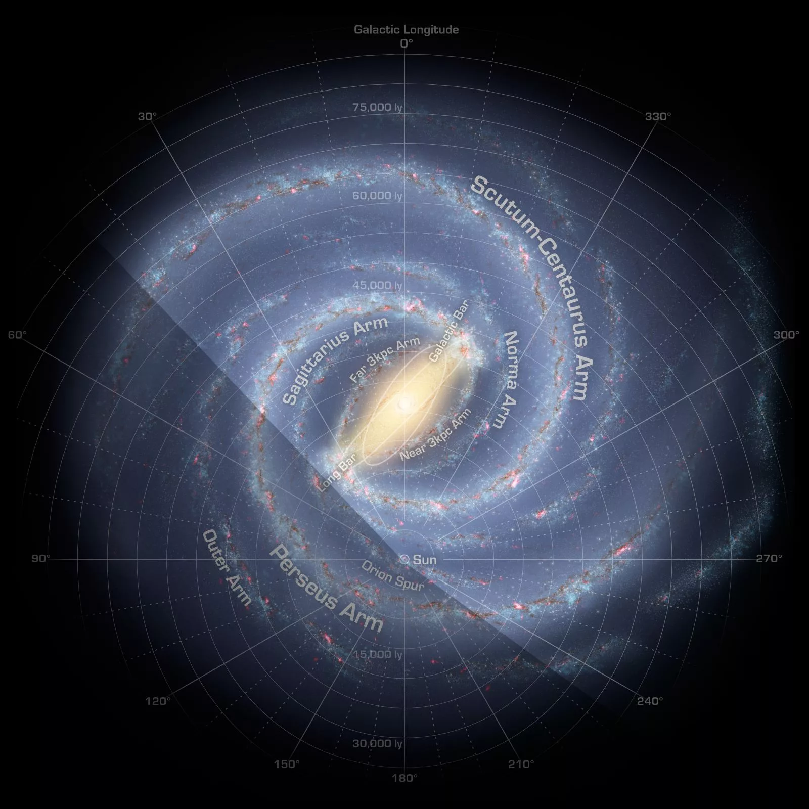New radio map paints the Milky Way in dazzling, unseen colors