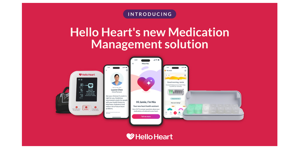 Hello Heart Launches the World’s First AI Heart Health Assistant, Nia