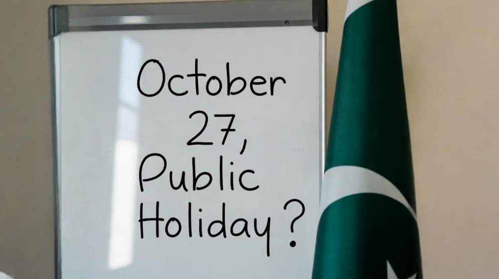 Will 27 October be a Public Holiday in Pakistan?