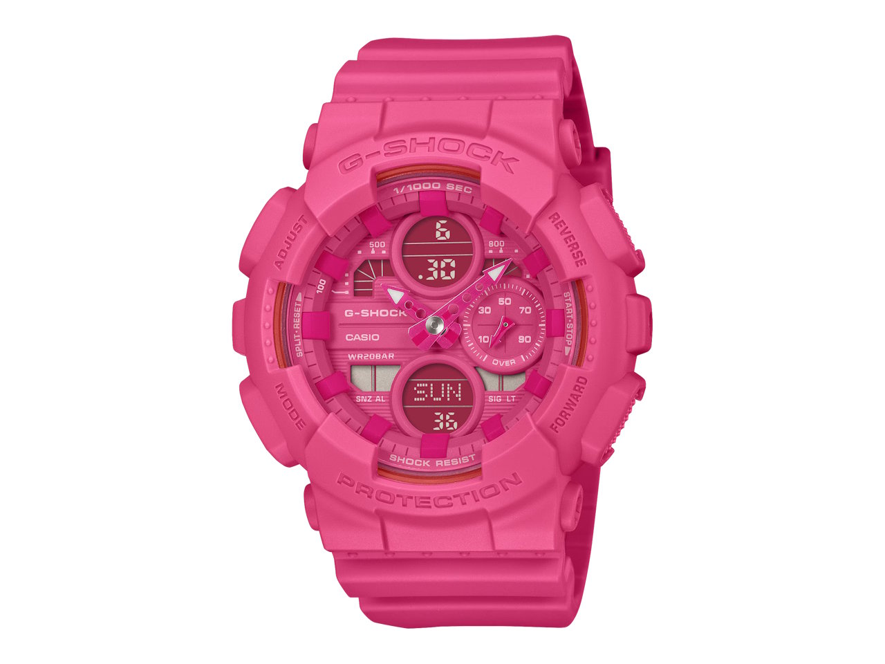 Casio supports breast cancer awareness and screenings through the Pink Ribbon Movement with its women’s G-Shock watch for Japan, the GMA-S145PK-4AJR