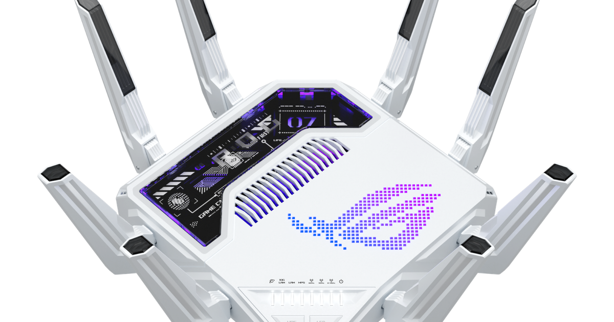 ASUS Republic of Gamers Unveils Rapture GT-BE19000AI, the World’s First AI Gaming Router | ASUS Pressroom