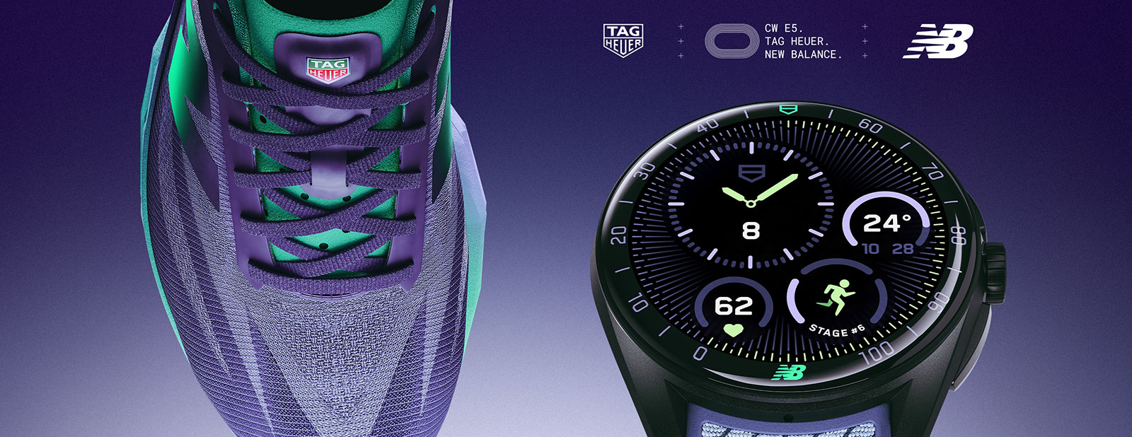 TAG Heuer × New Balance Connected Calibre E5