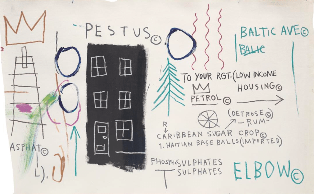$3.2 M Basquiat Headlines Phillips London Sale, Down 30% From 2024 Sale