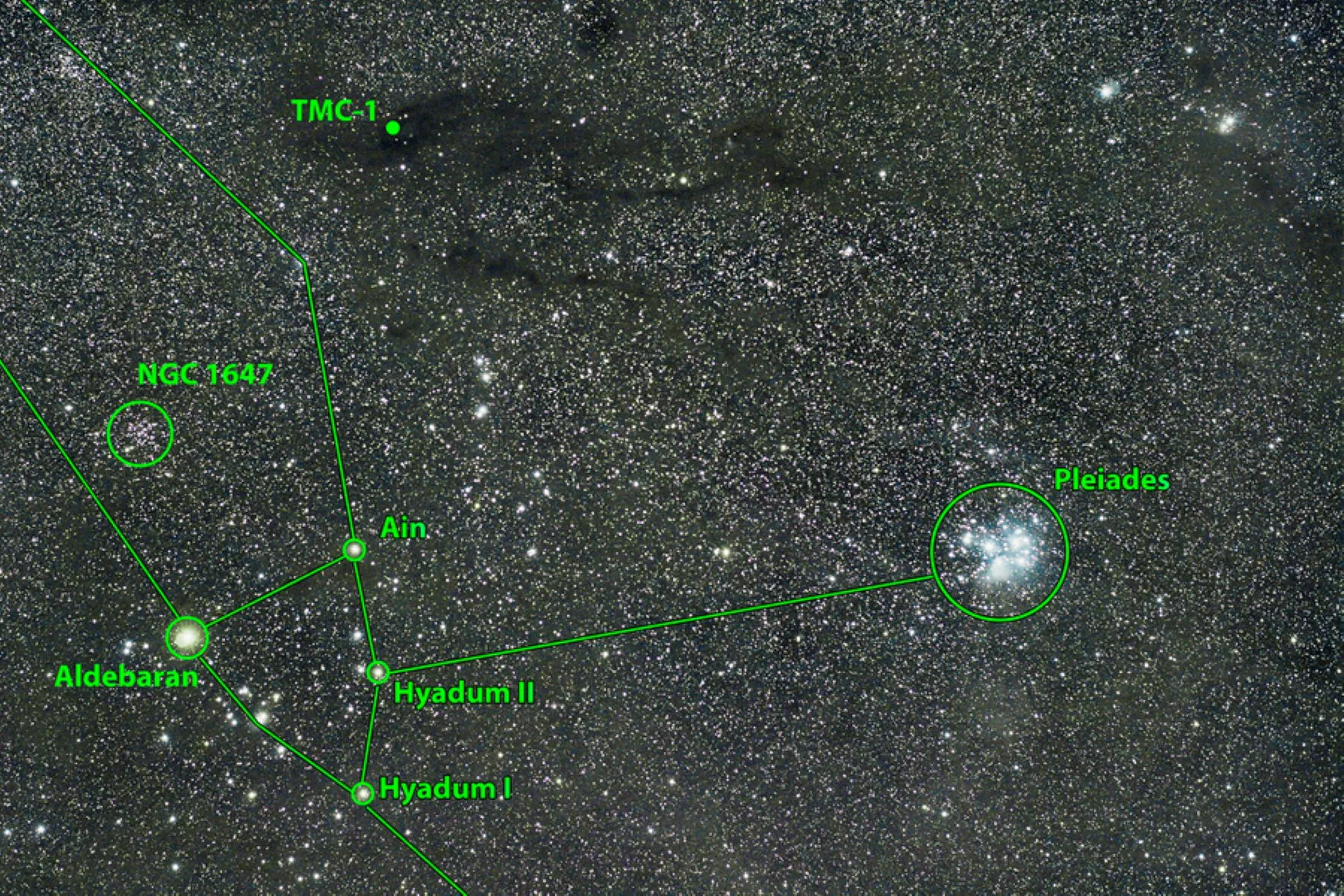 Over 100 molecules discovered in Taurus molecular cloud-1