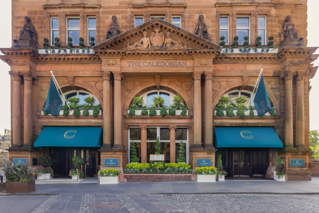 The front of the hotel