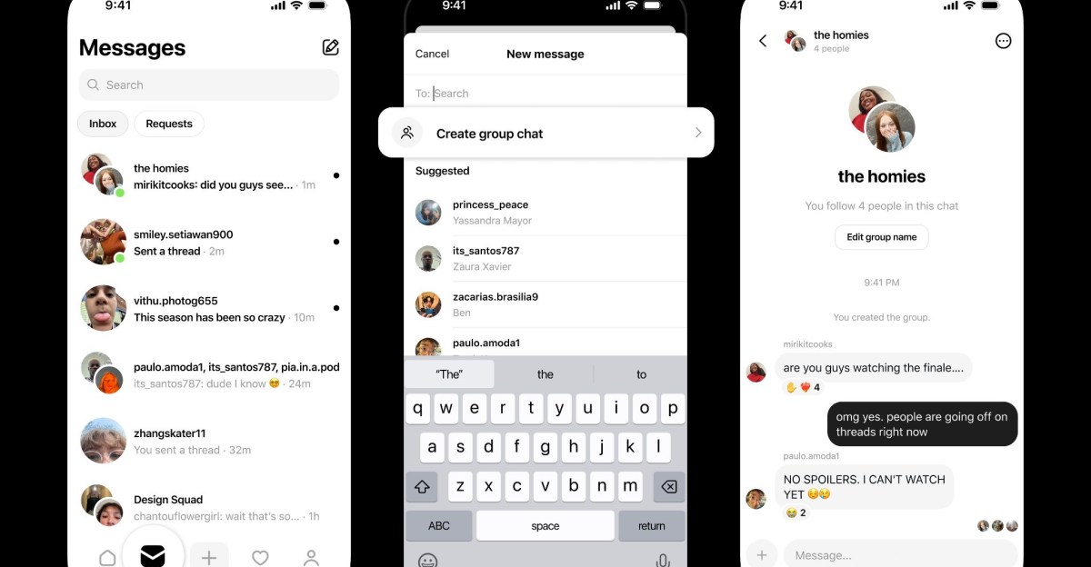Threads now has group chats