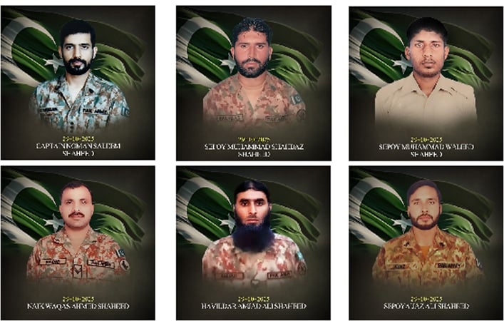 Captain among six troops martyred in Kurram IBO