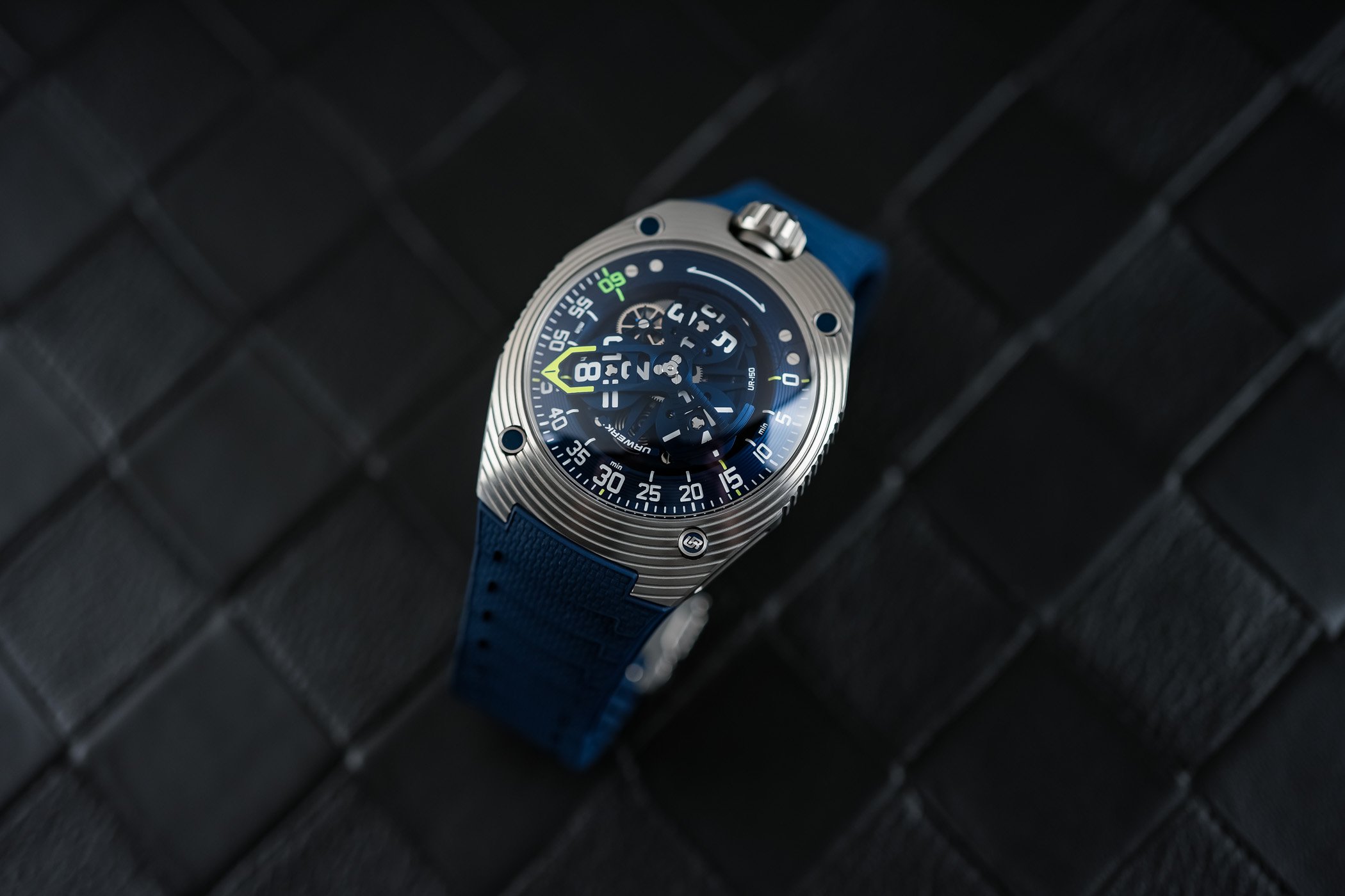 The Urwerk UR-150 Blue Scorpion, Streamlined, Redefined, Still with the Same Bite